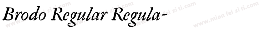 Brodo Regular Regula字体转换